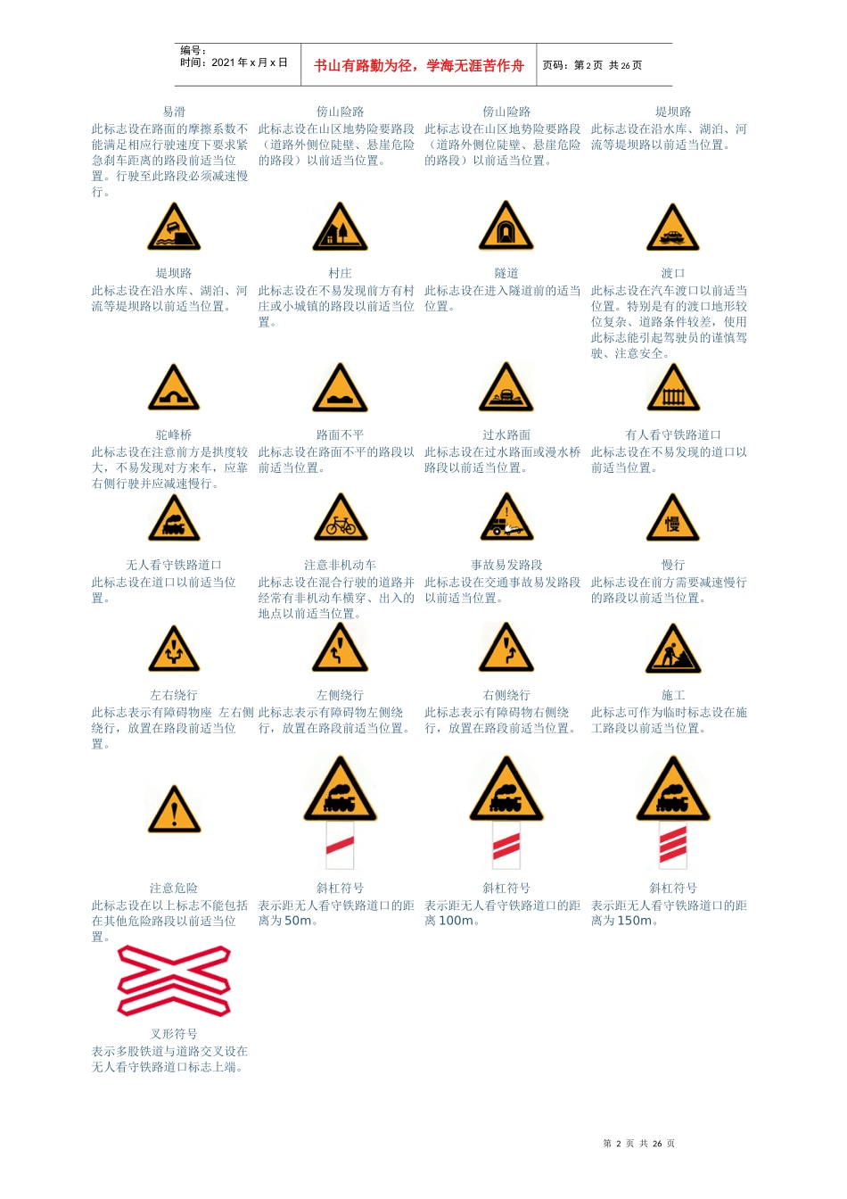 交通标志图片大全[1]_第2页