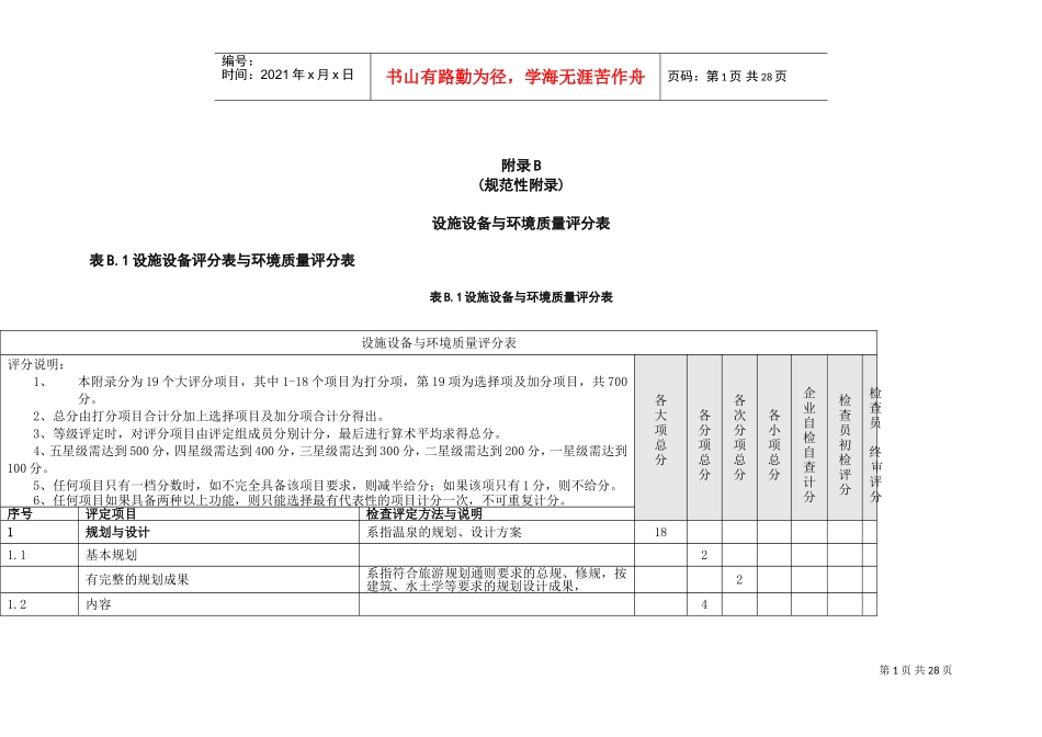 五星级温泉酒店设计标准(DOC36页)_第1页