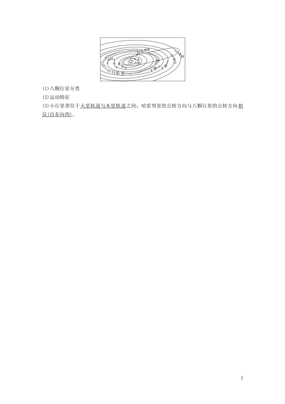 （江苏专用）高考地理大一轮复习 第二章 行星地球 第3讲 宇宙中的地球及圈层结构 太阳对地球的影响教案（含解析）新人教版必修1-新人教版高三必修1地理教案_第2页