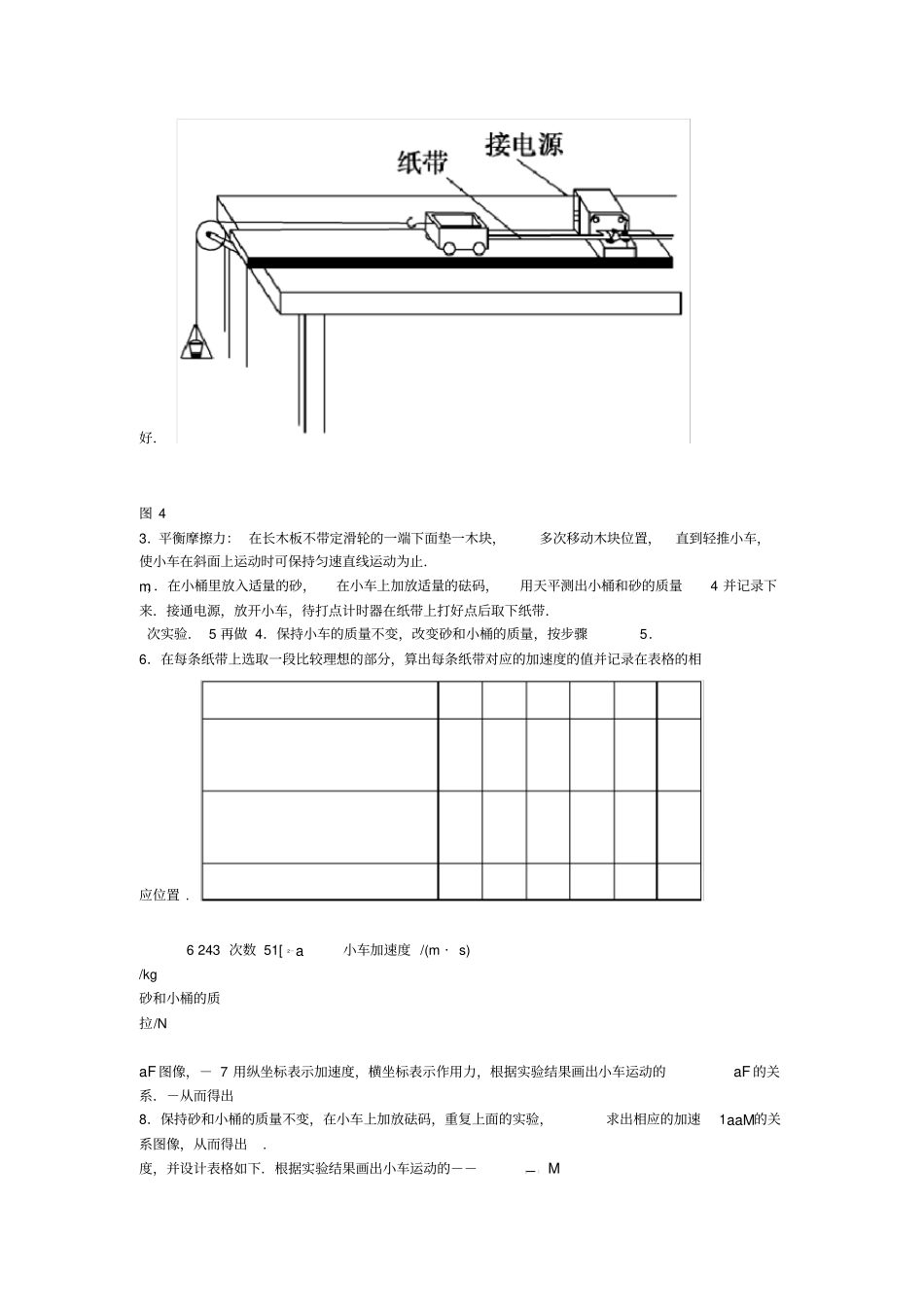 探究加速度与力质量的关系教案_第3页