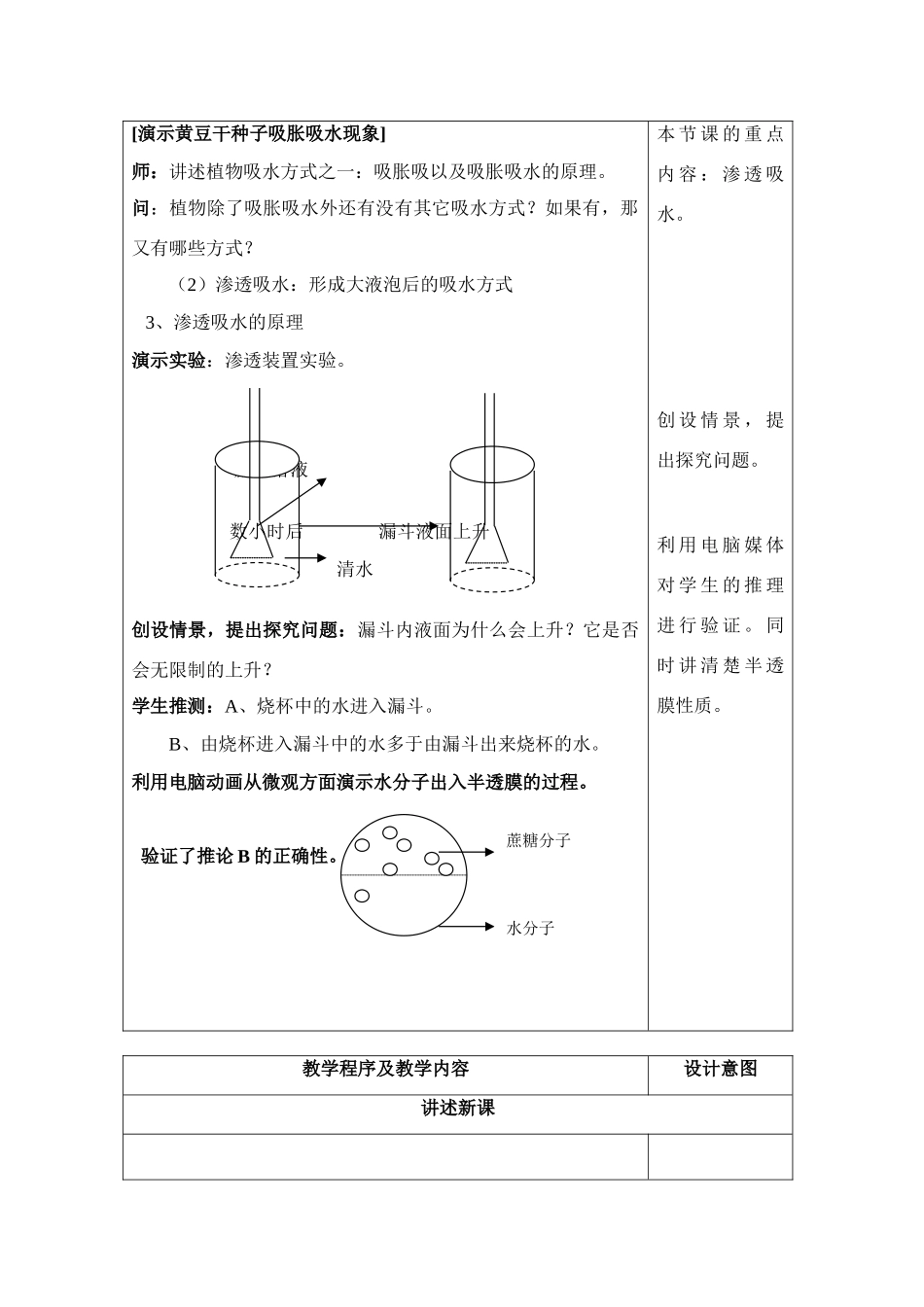 高中生物 《水分代谢》说课稿2 新人教版必修_第3页