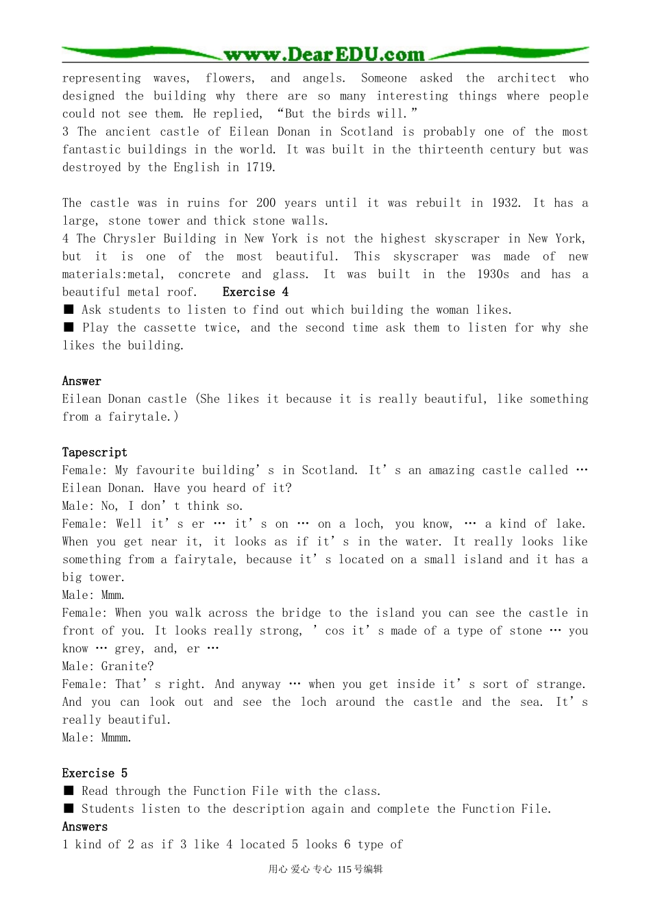 北师大版高中英语必修2U6 Design--Lesson 2 Great Buildings_第3页