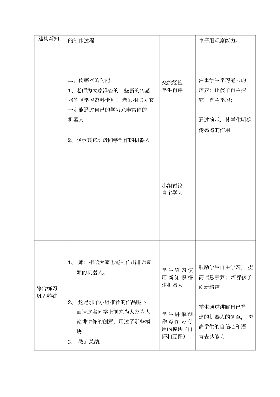 搭建机器人教学设计_第3页