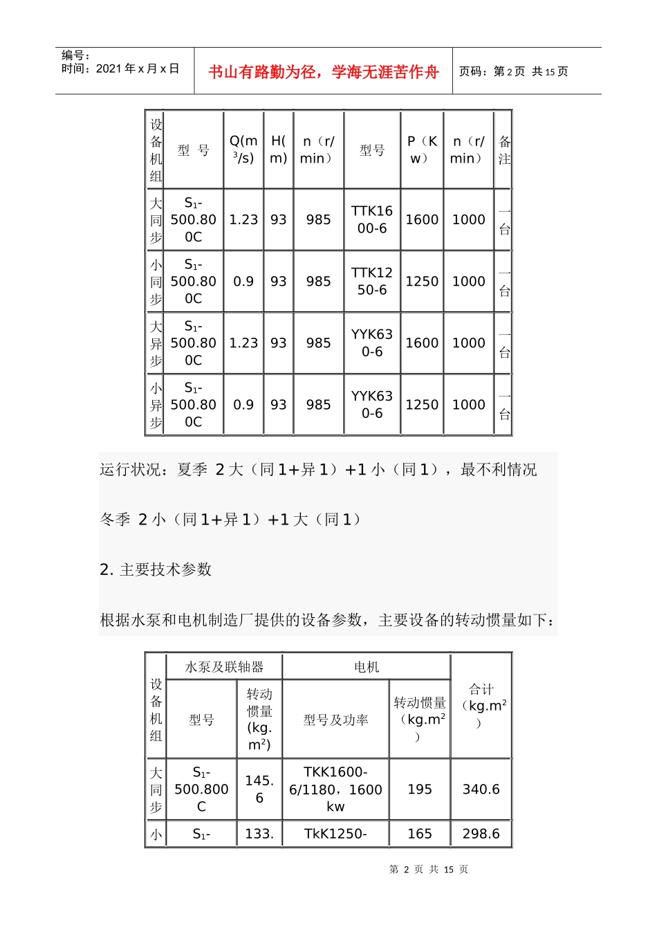 北方某取水工程水锤计算及水锤防护建议(1)_第2页