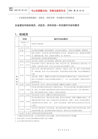 全省建设系统机械员