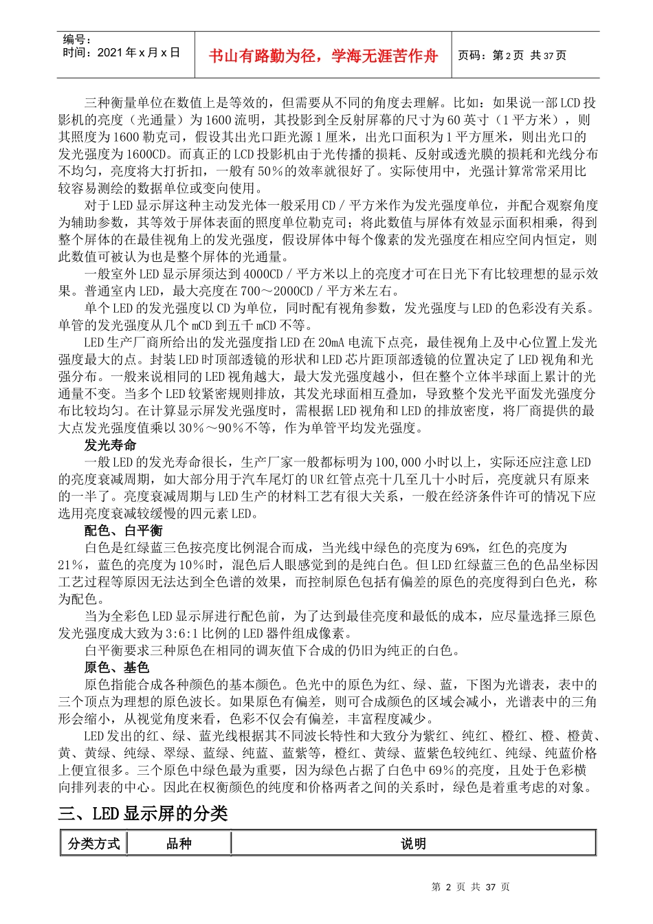 LED显示屏知识介绍(全面)_第2页