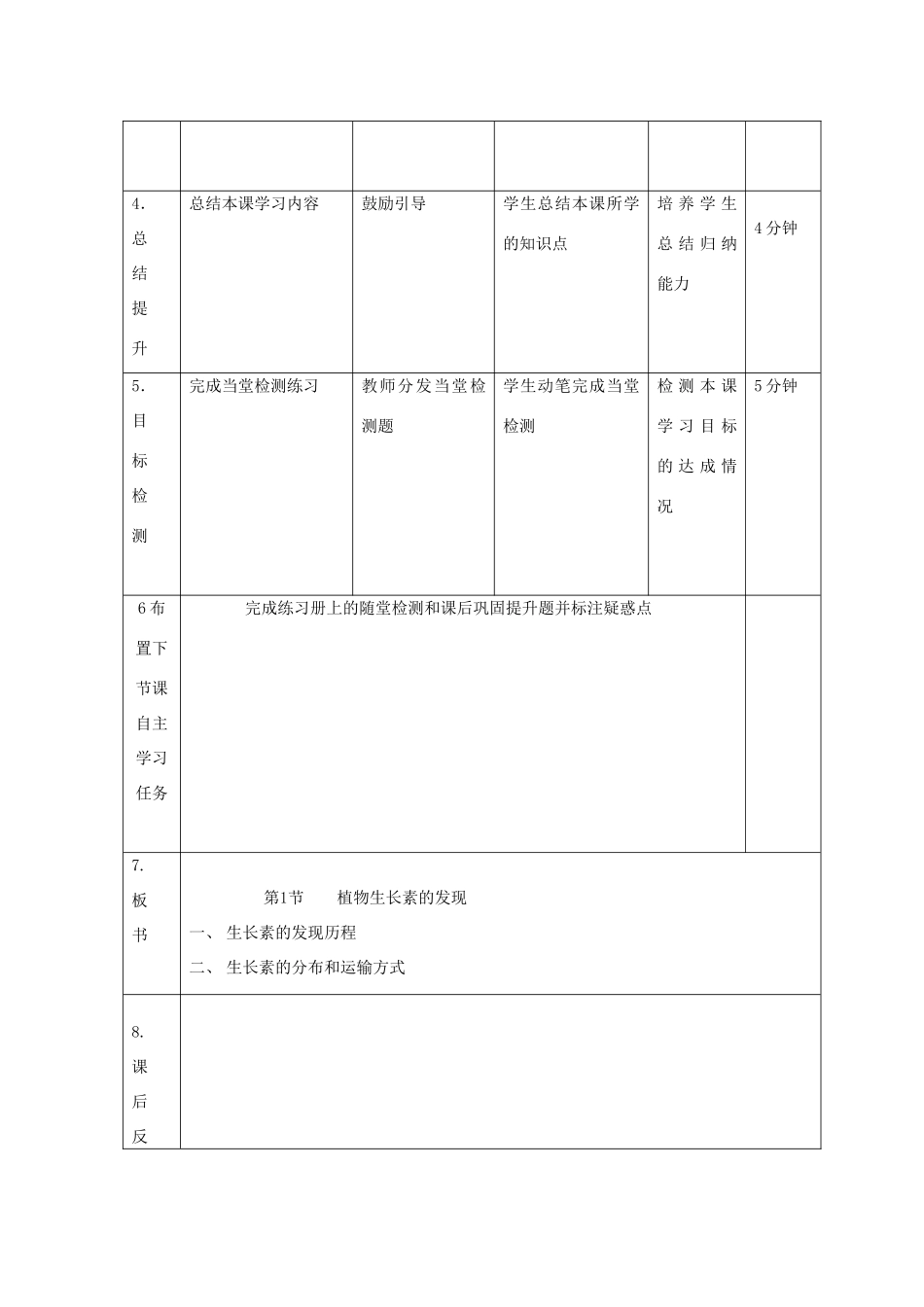 高中生物 第三章 植物的激素调节 3.1 植物生长素的发现1教案 新人教版必修3-新人教版高二必修3生物教案_第2页