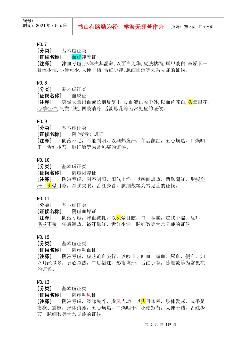 中医临床诊疗术语国家标准证候部分_第2页