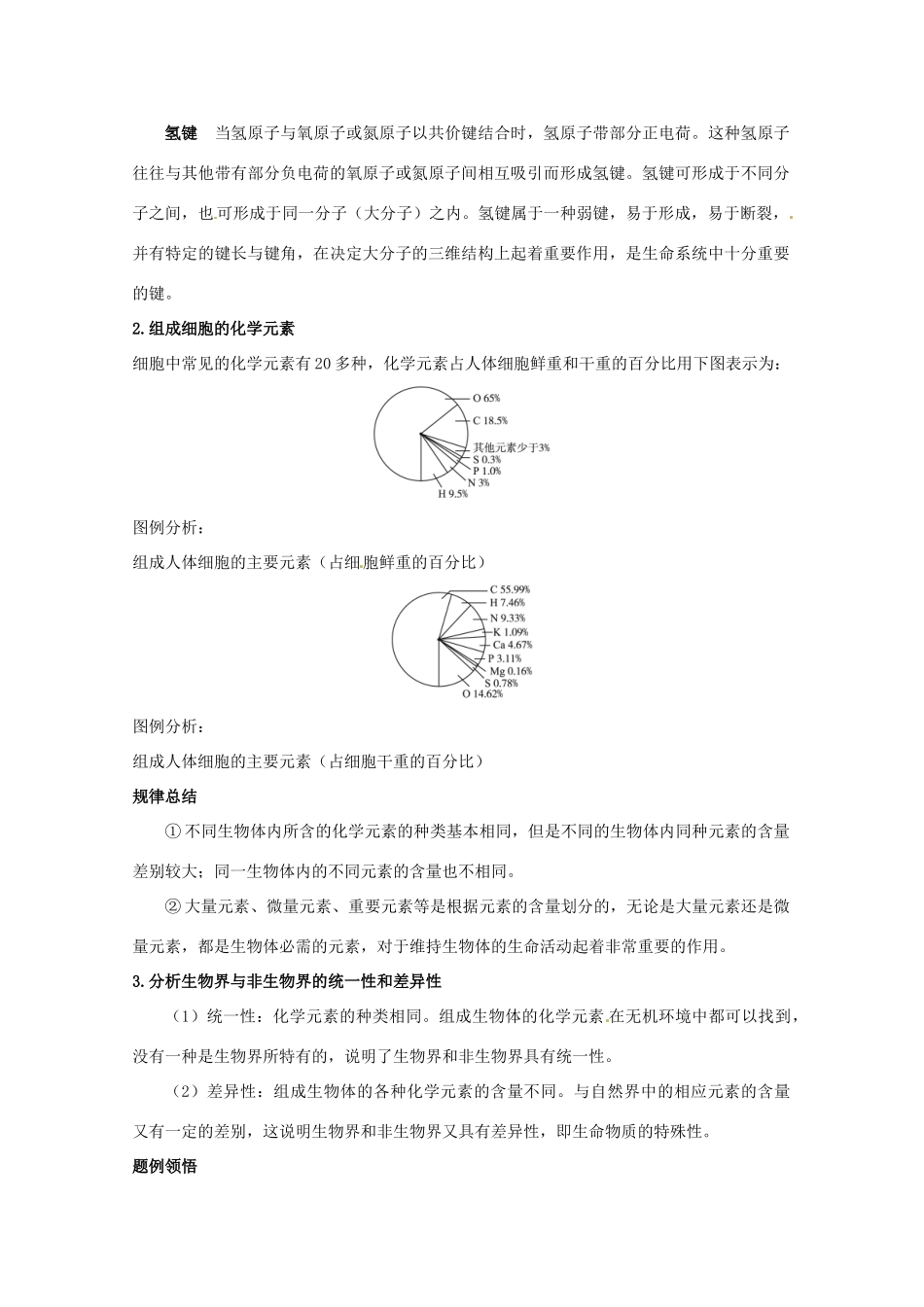高中生物 第一节分子和离子教案 浙科版必修1_第2页