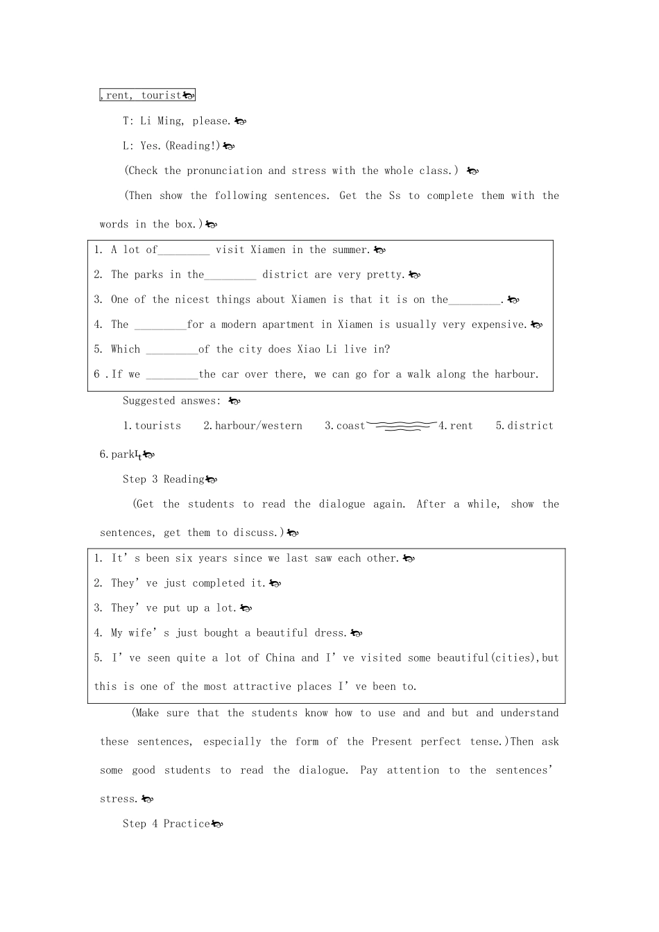 高中英语 Module 4 3rd period教案 外研版必修1_第3页