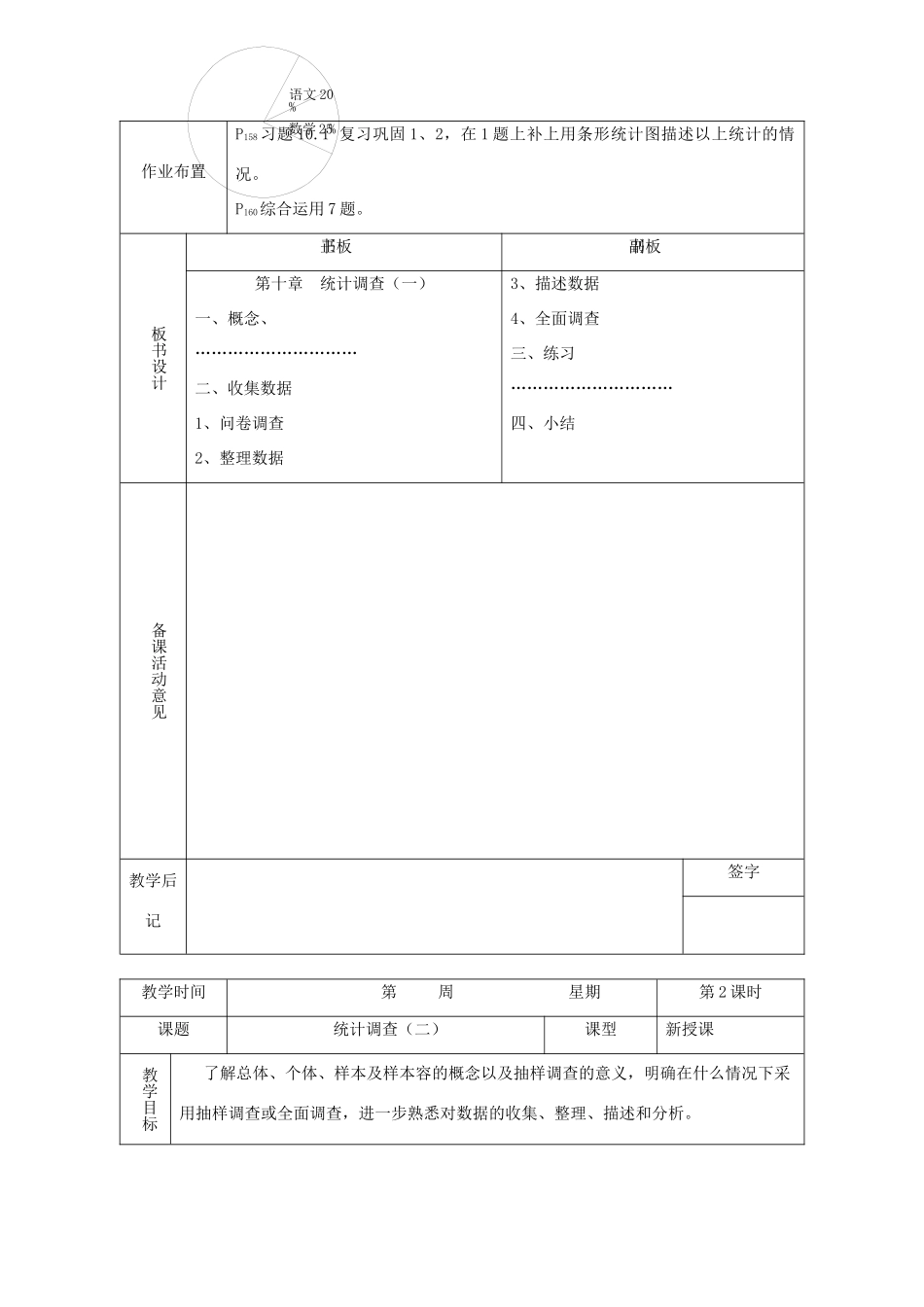 内蒙古自治区赤峰市翁牛特旗乌丹第三中学七年级数学下册《第十章  统计调查（一）》教案 新人教版_第3页