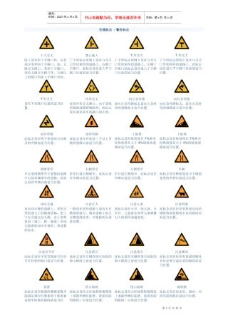 交通标志及交警手势含义