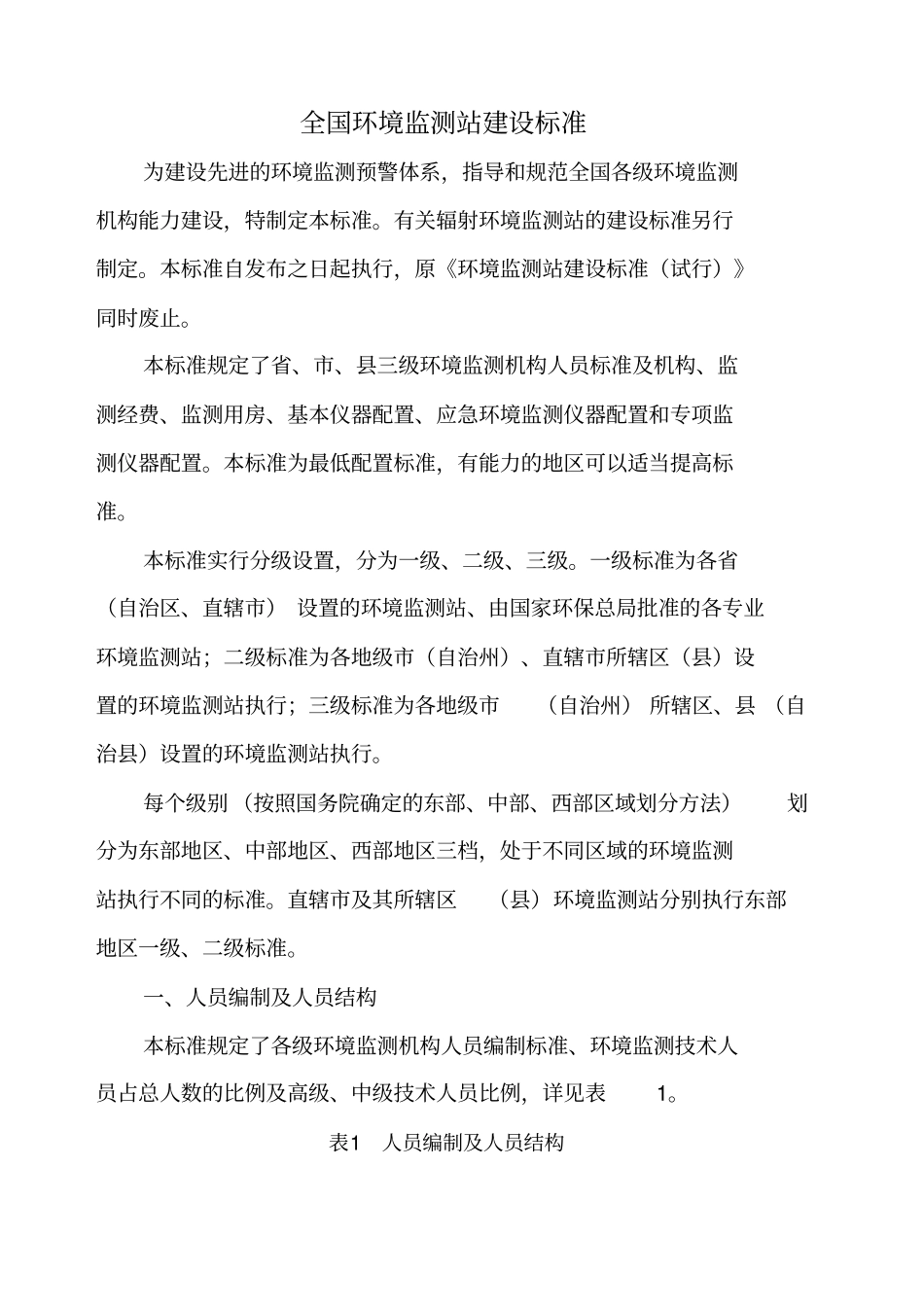 全国环境监测站建设标准_第1页