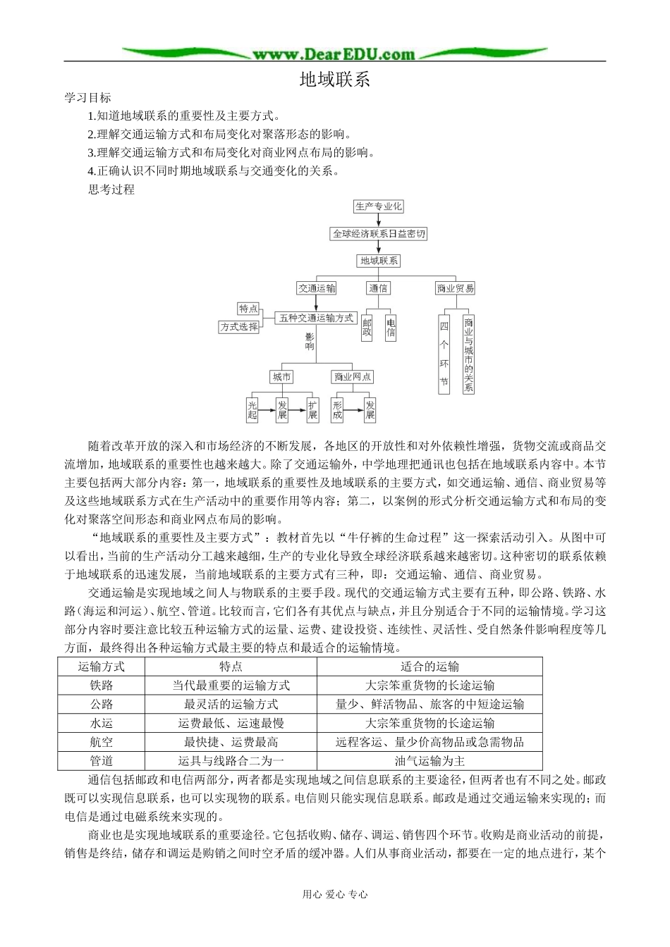 高中地理地域联系教案 中图版 必修2_第1页