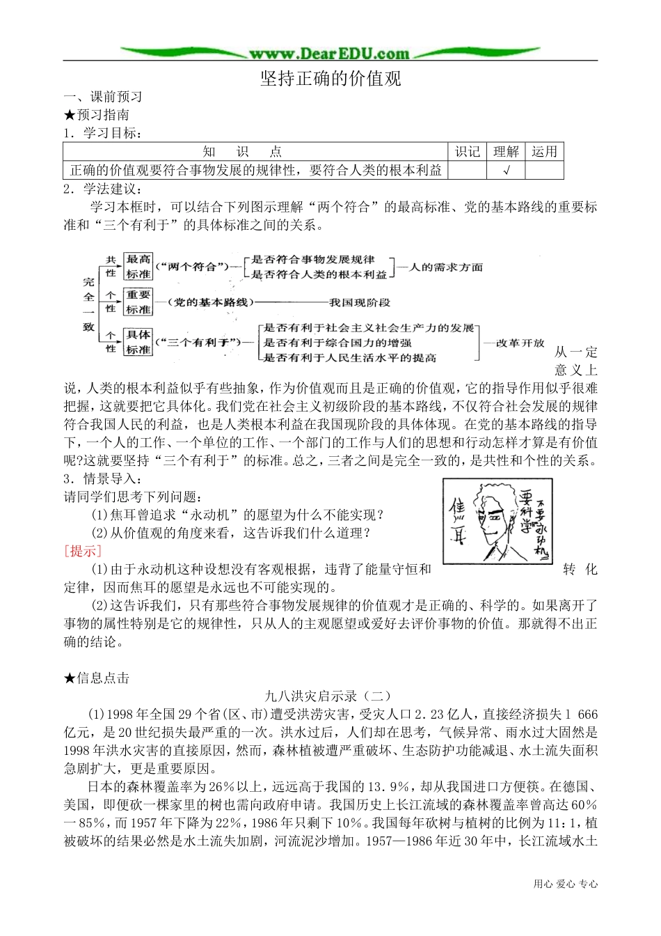 高二政治下册坚持正确的价值观_第1页