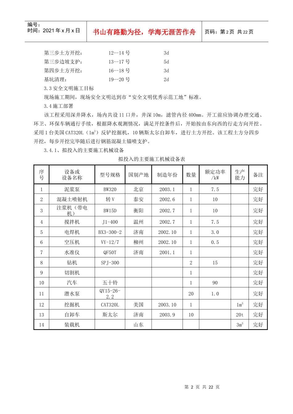 92 某工程土方开挖、基坑支护及降水安全专项施工方案_第2页