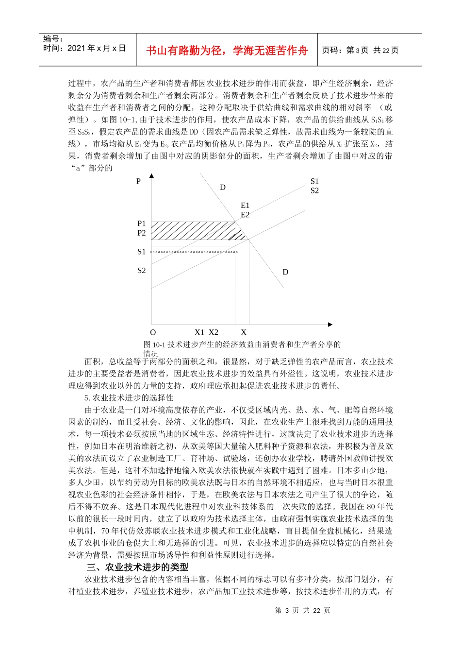 10 第十章 农业科技进步与经济增长_第3页