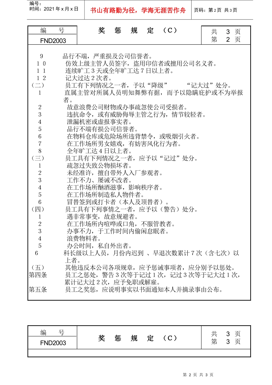 【企业管理】20奖惩规定ｃ_第2页