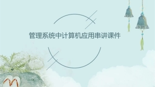 管理系统中计算机应用串讲课件