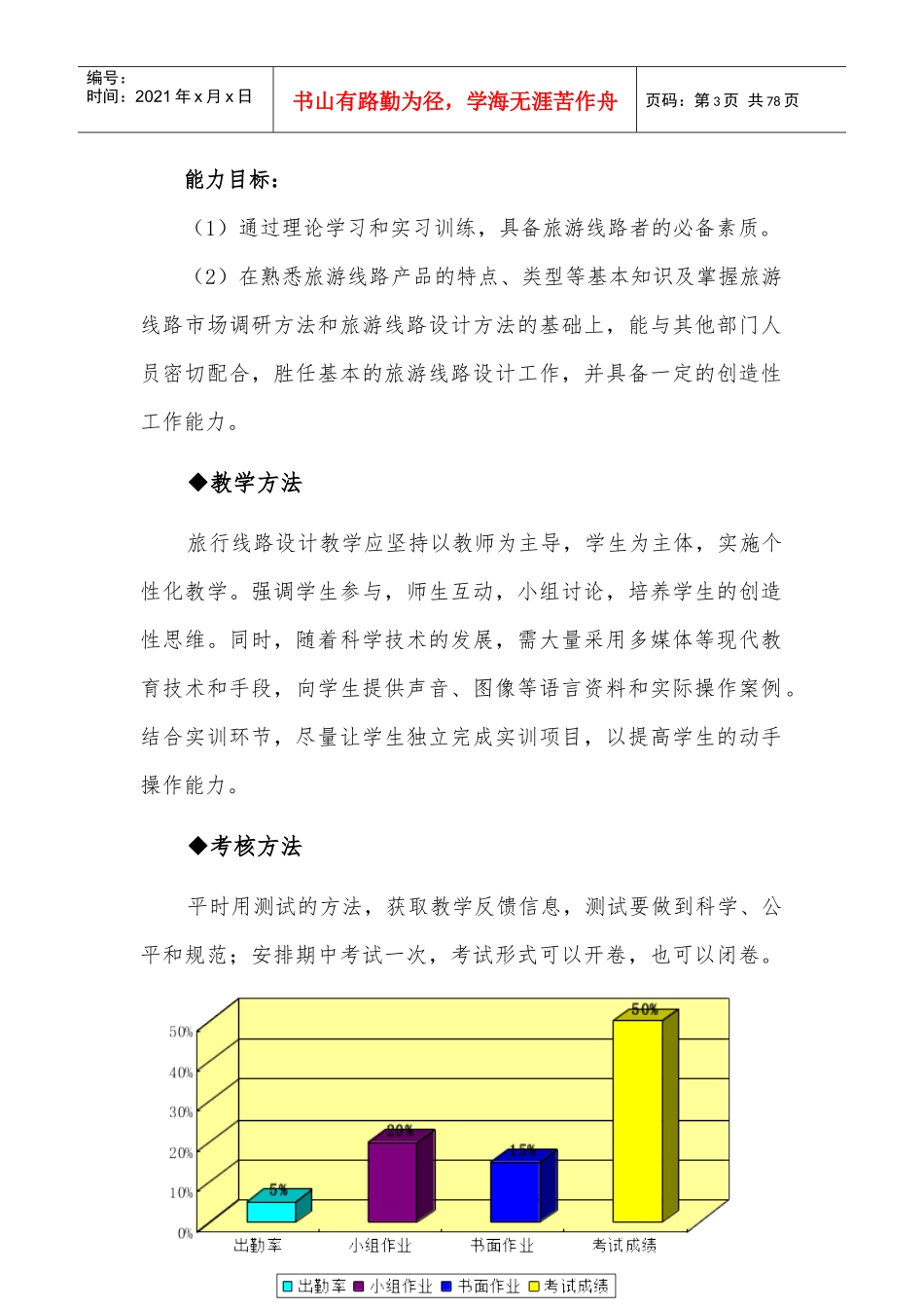 《旅游线路设计》授课计划与讲义_第3页