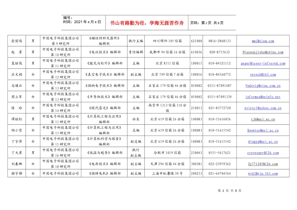 信息产业部电子科技期刊杂志社_第2页
