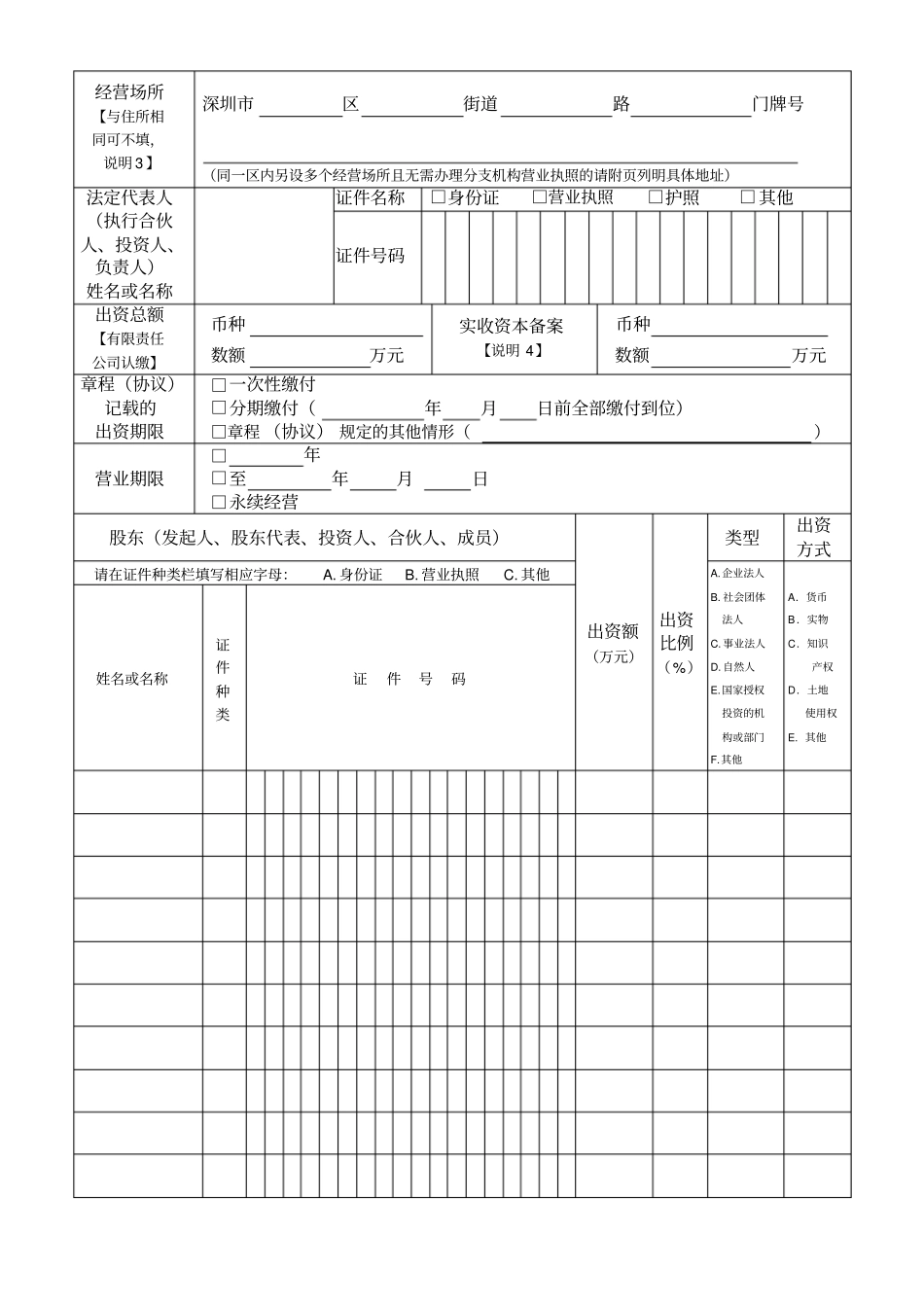 企业变更(备案)登记申请书_第3页