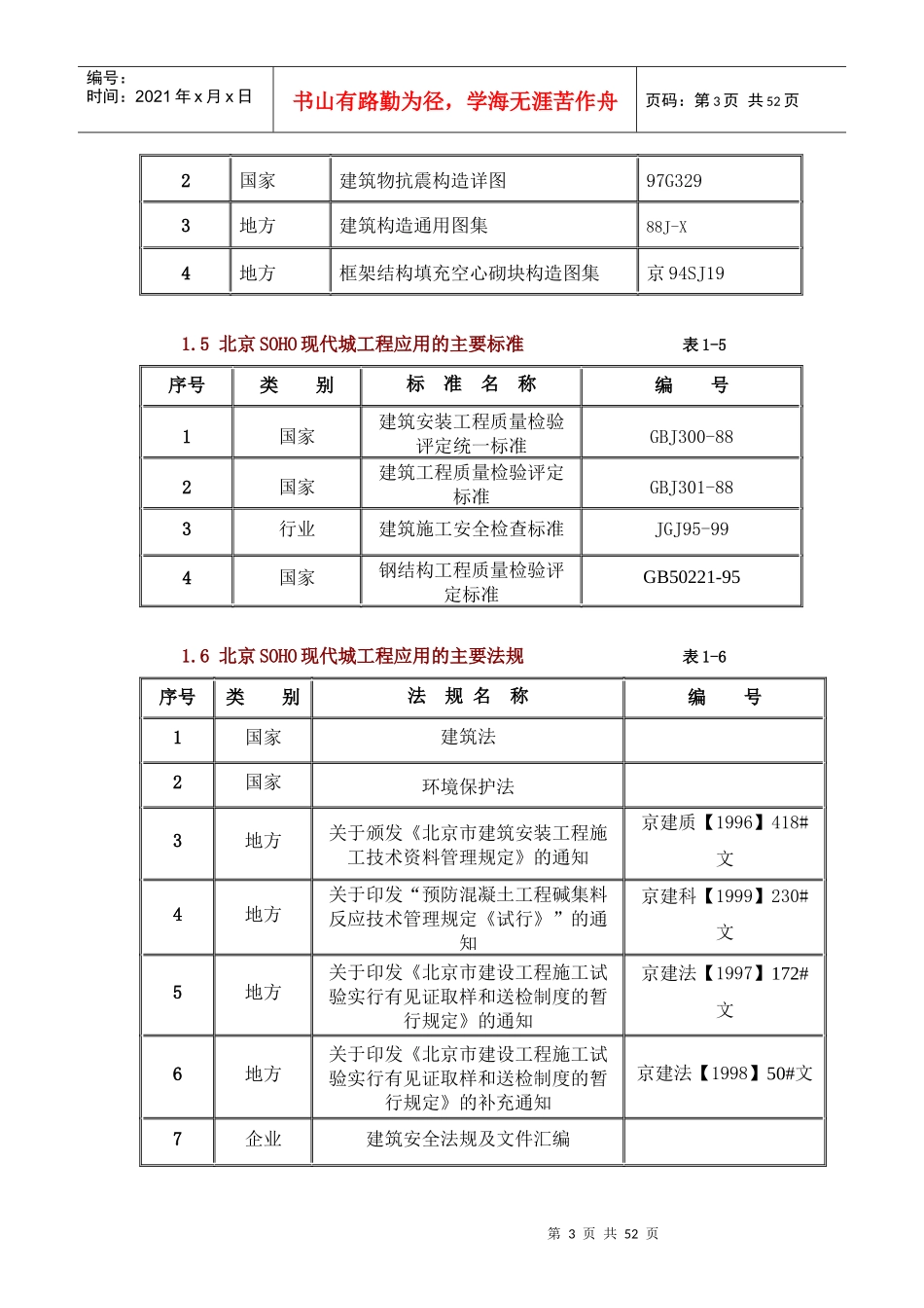 北京SOHO现代城工程施工组织设计_第3页