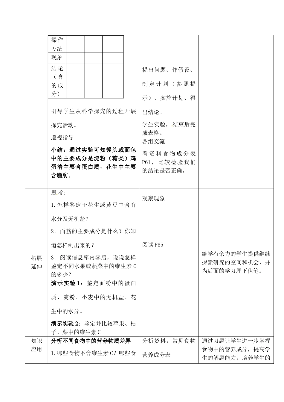 七年级生物上册 3.5.1 饮食与健康教案 （新版）苏科版-（新版）苏科版初中七年级上册生物教案_第3页