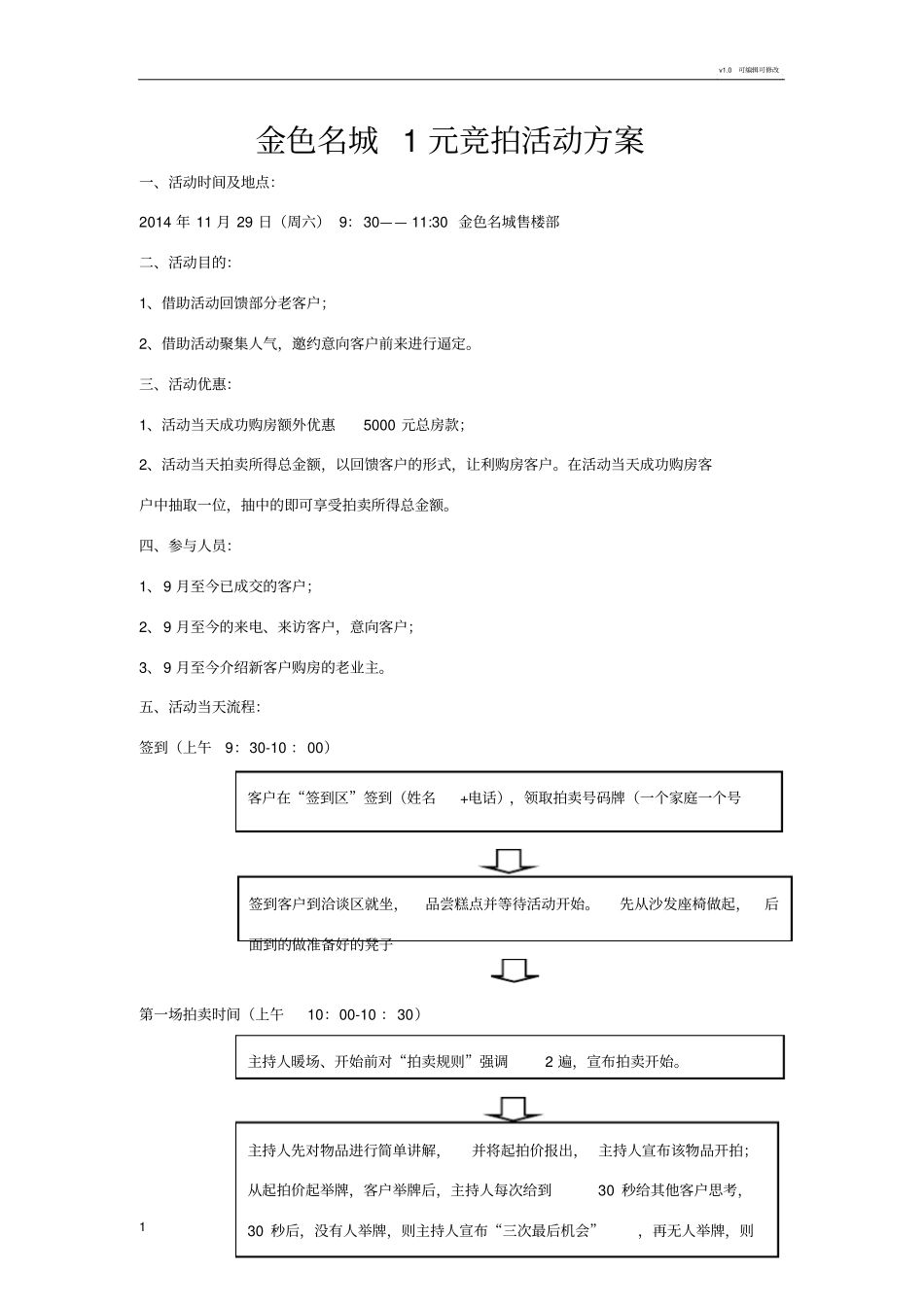 元竞拍活动方案_第1页