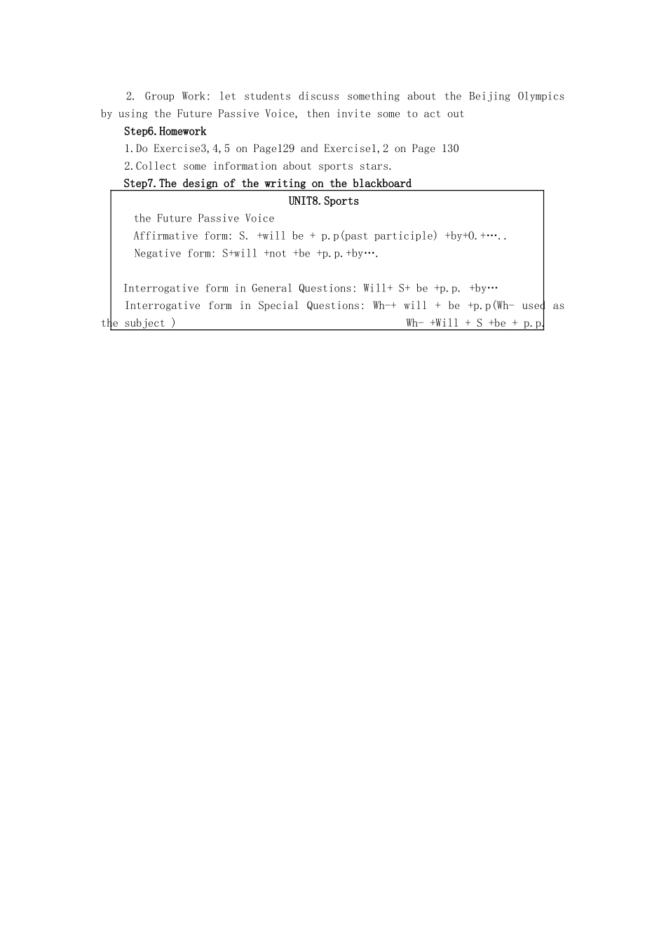 高中英语 Unit 8《Sports》说课稿 新人教版_第3页