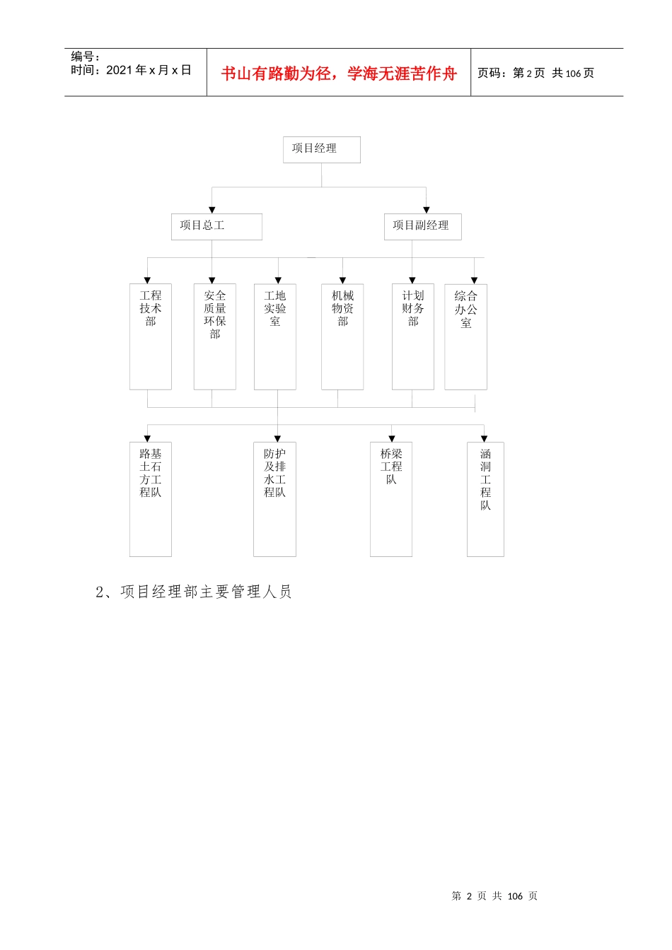 公路改建工程宁强段路基桥涵工程施工组织设计_第2页