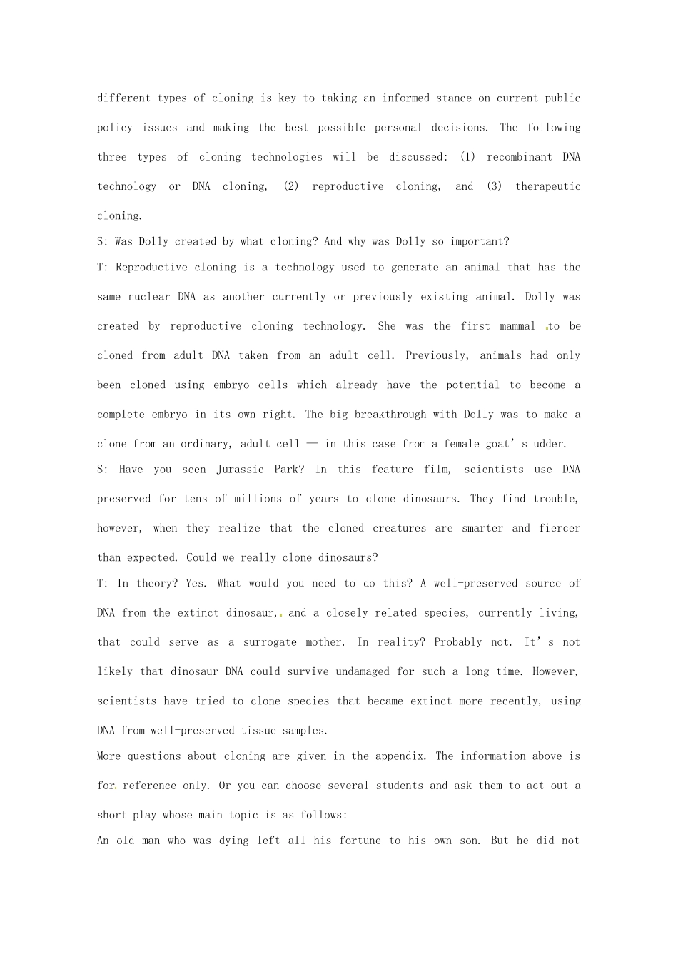 高中英语 Unit2第1课时 The First Period Reading教案 新人教版选修8_第3页