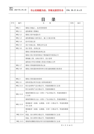 全部模板~建筑工程施工质量验收资料(MQ建筑幕墙部分)