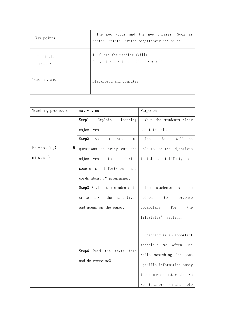 高中英语 Unit 1《Lifestyles》Lesson 1 A Perfect Day说课稿 北师大版必修1_第2页