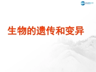 山东省临沂市蒙阴县第四中学八年级生物下册 第七单元 第二章 生物的遗传与变异复习课件 （新版）新人教版