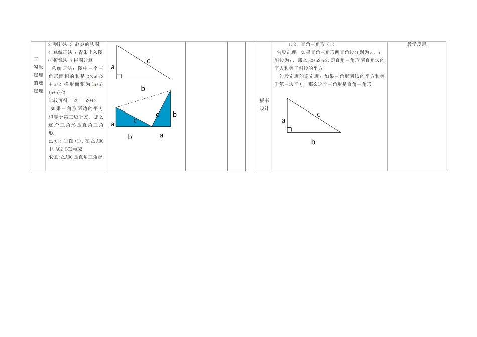 辽宁省凌海市九年级数学上册《1.2直角三角形》教案（1） 人教新课标版_第2页