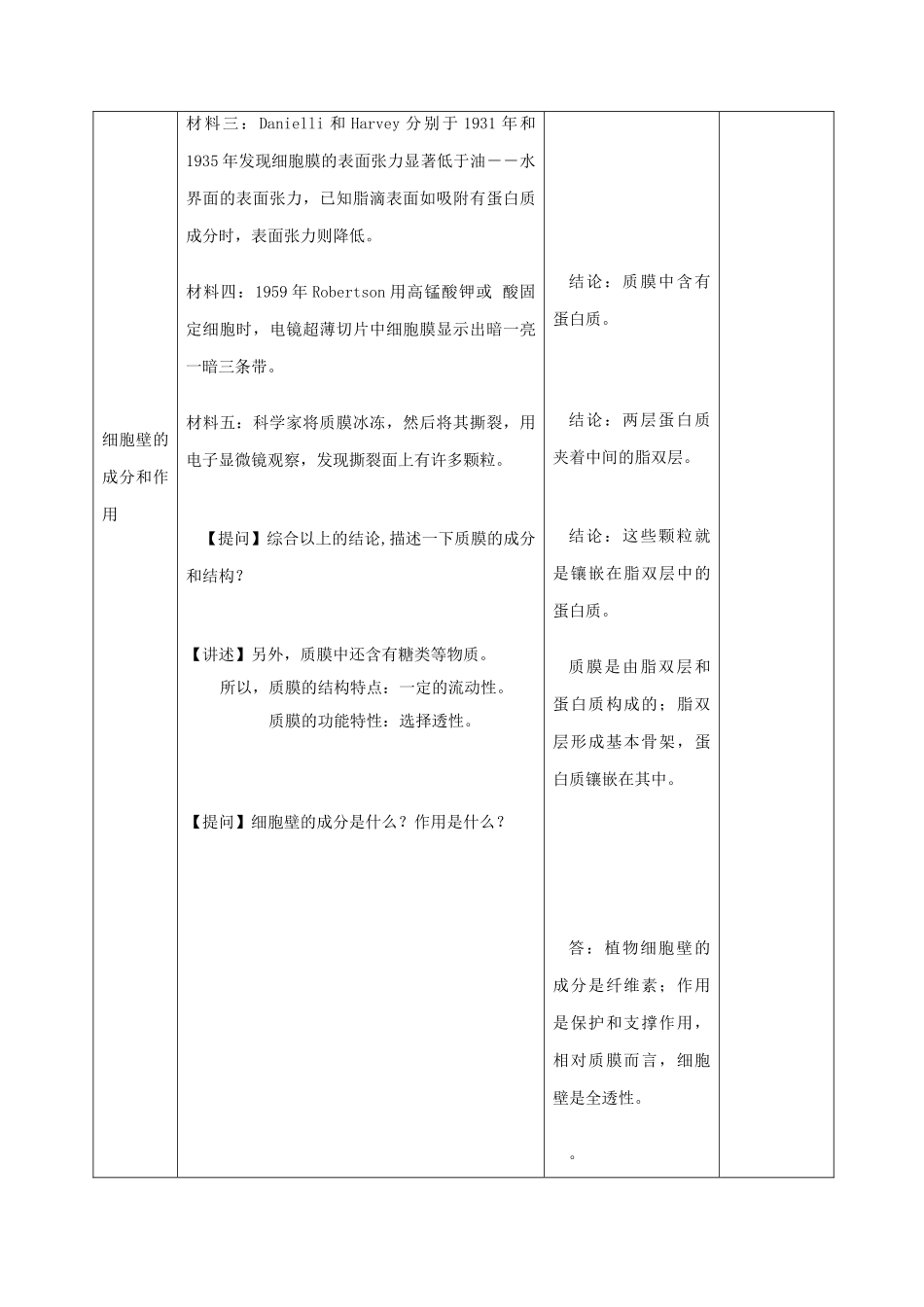 高中生物 第二章第二节 细胞膜和细胞壁人教版必修一_第3页