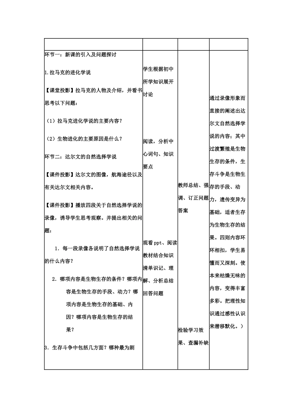 高中生物下学期第14周教学设计-人教版高中全册生物教案_第2页