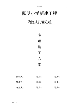 2旋挖钻孔长护筒灌注桩专项施工方案设计(DOC37页)