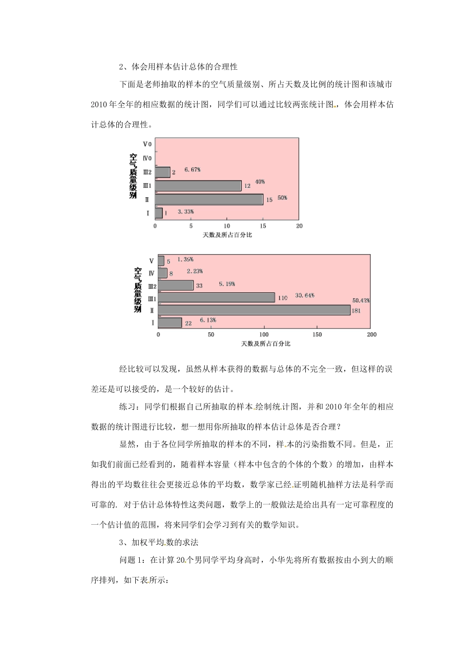九年级数学下册 42 用样本估计总体教案 湘教版_第2页