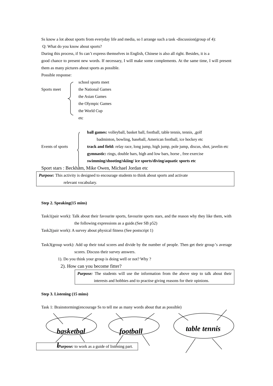 高中英语 Unit 8《Sports》说课稿 新人教版必修1_第2页