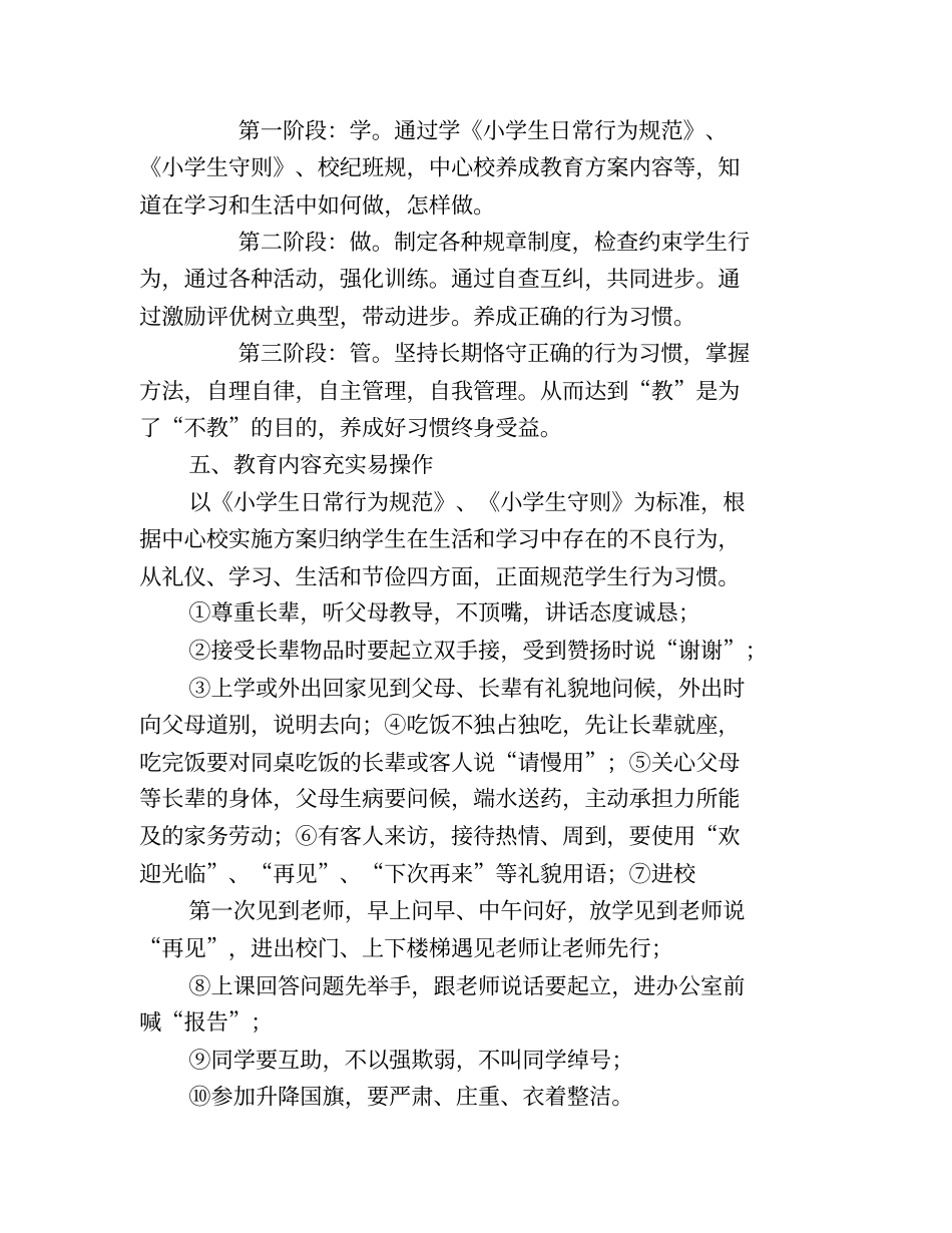 小学养成教育工作总结(精选多篇)_第2页