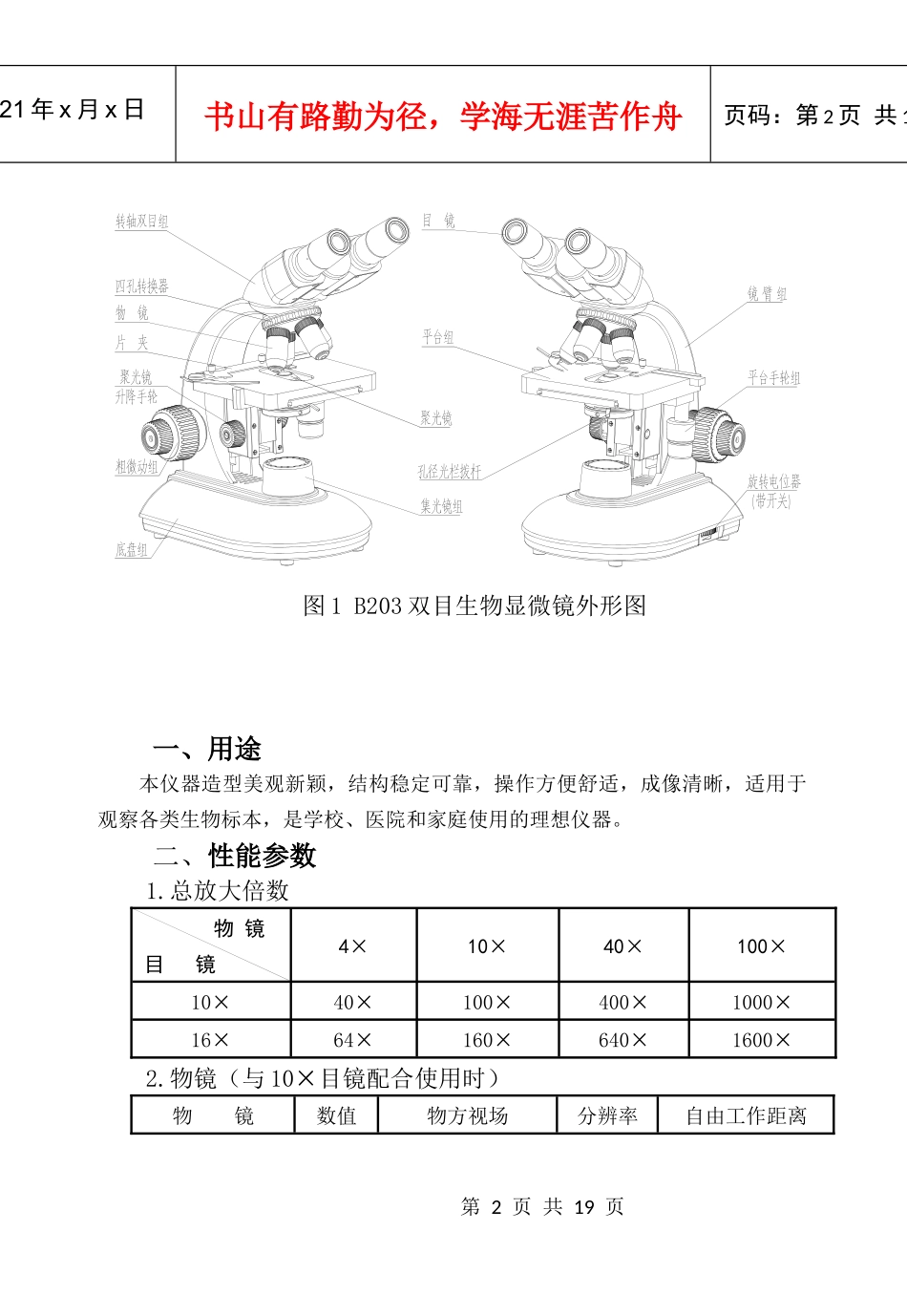 B200系列生物显微镜_第3页