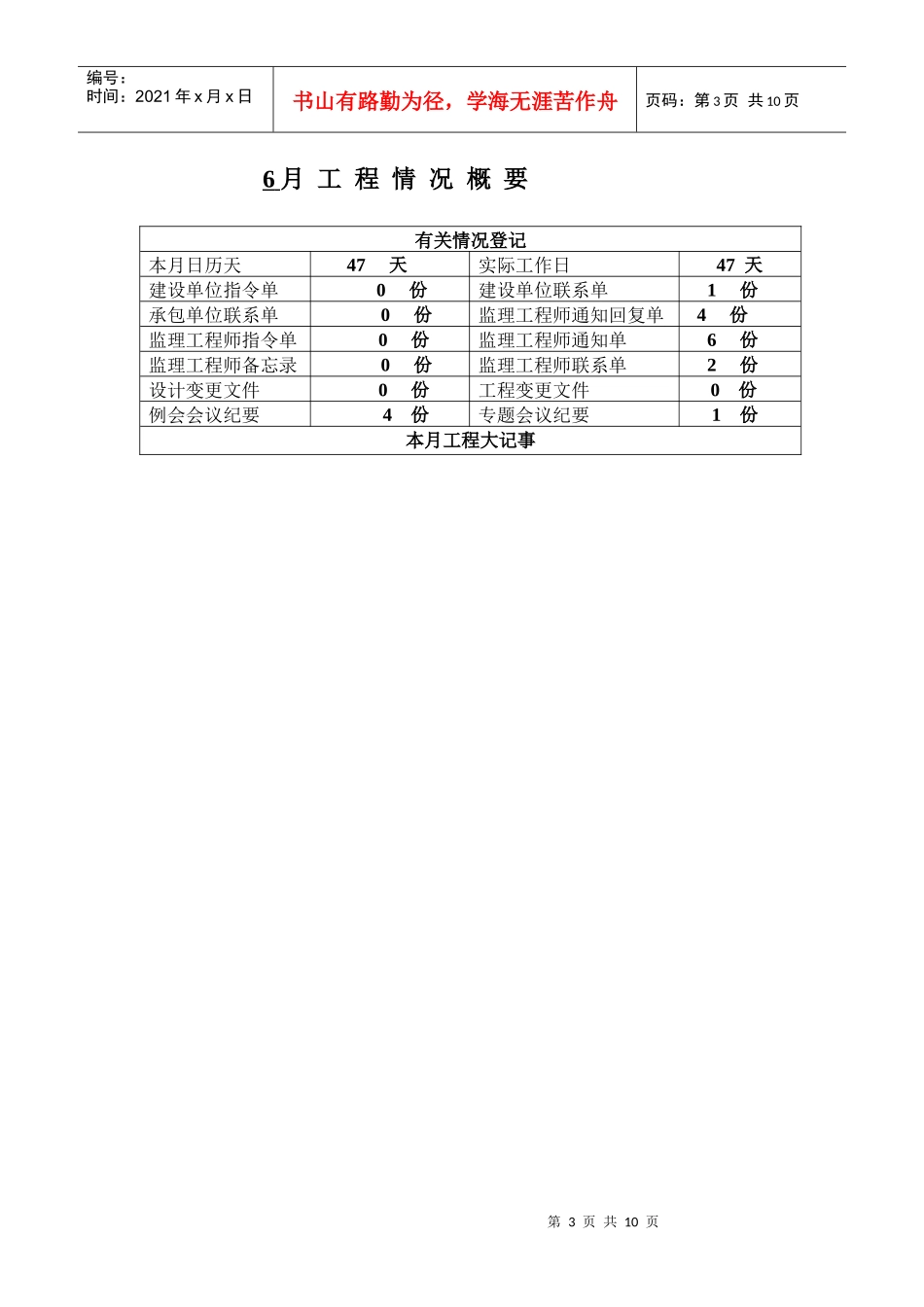 下沙街道下沙社区农转居多层公寓工程月报001_第3页