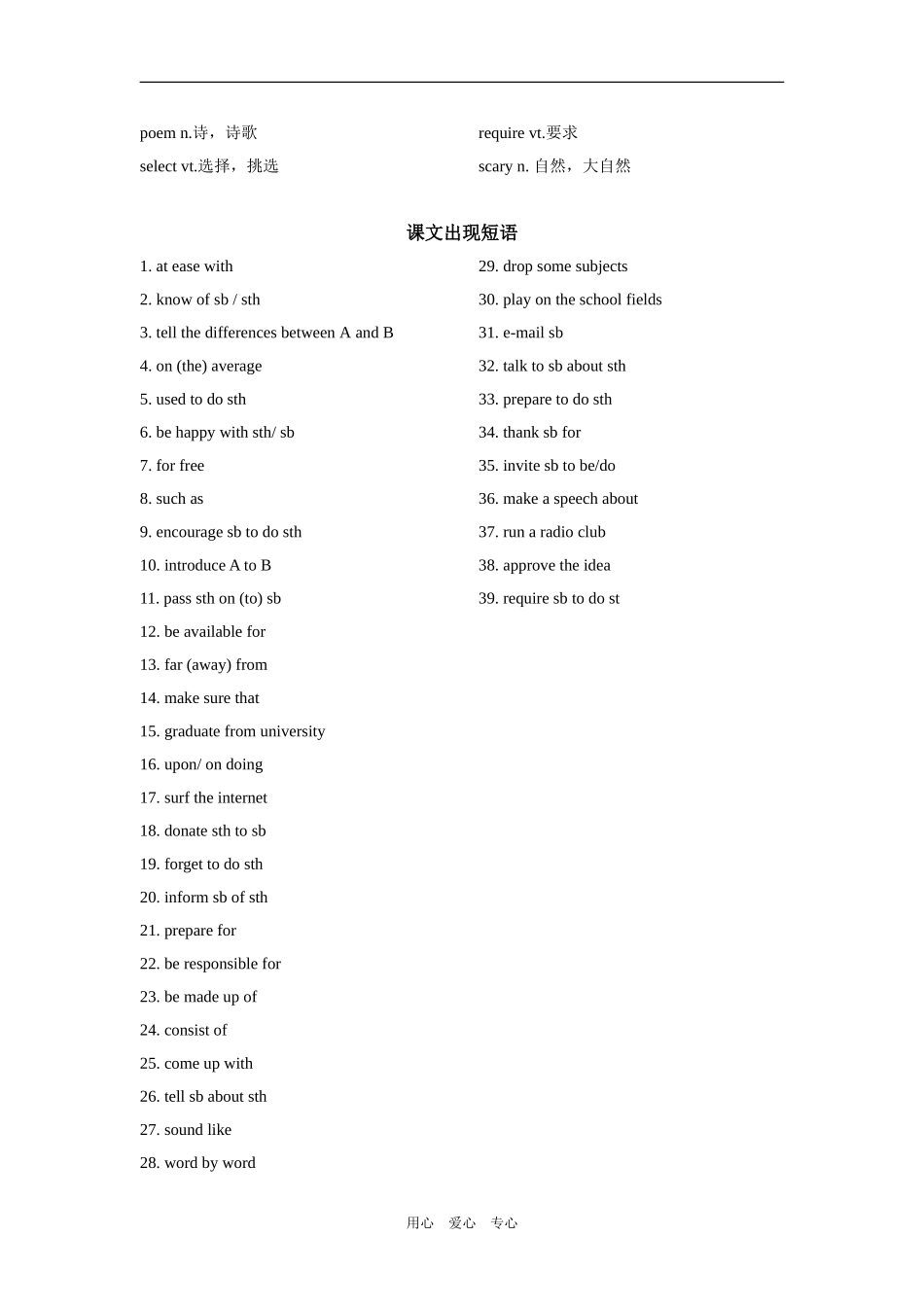 高三英语第一轮复习教案（模块一第一单元）_第2页