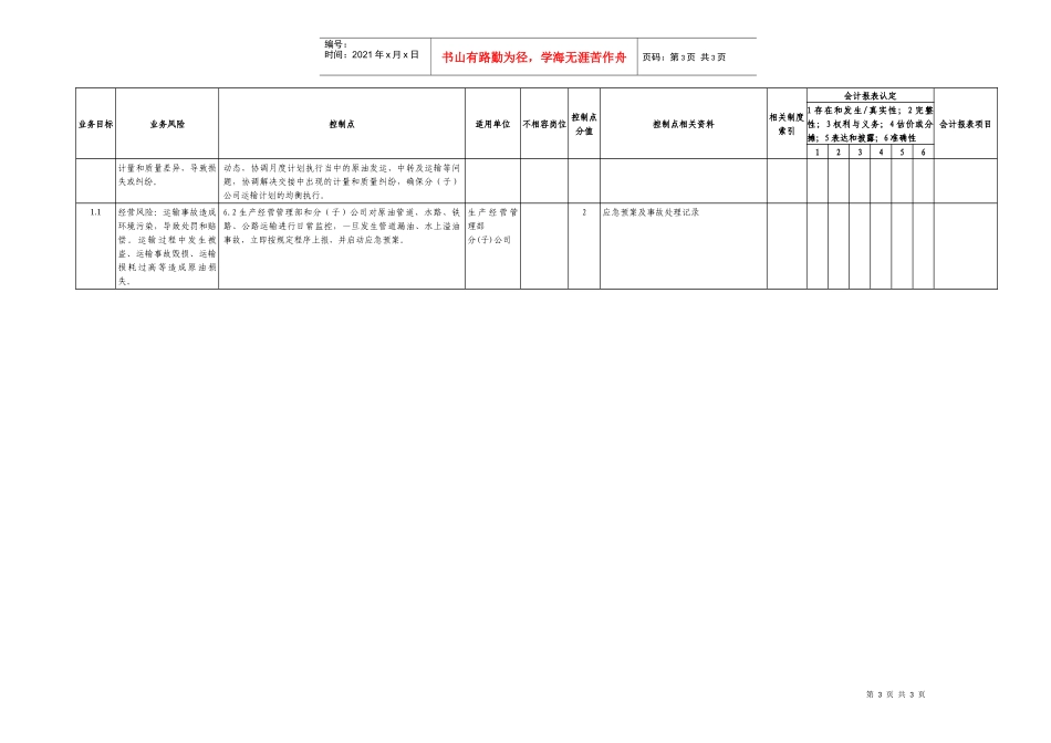 1.3原油配置、运输业务控制矩阵_第3页