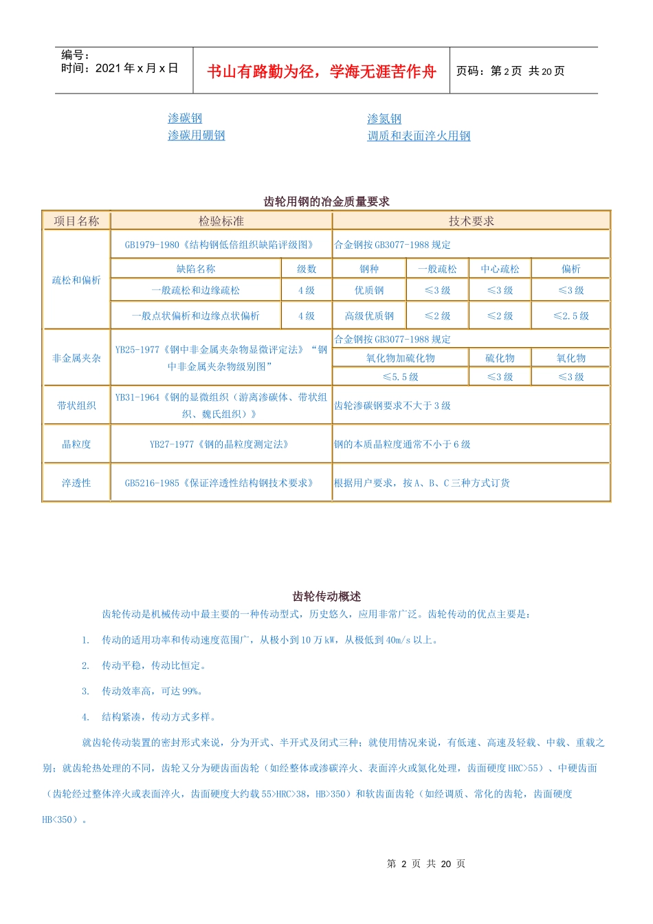 典型齿轮材料与常用齿轮钢材的化学成份_第2页