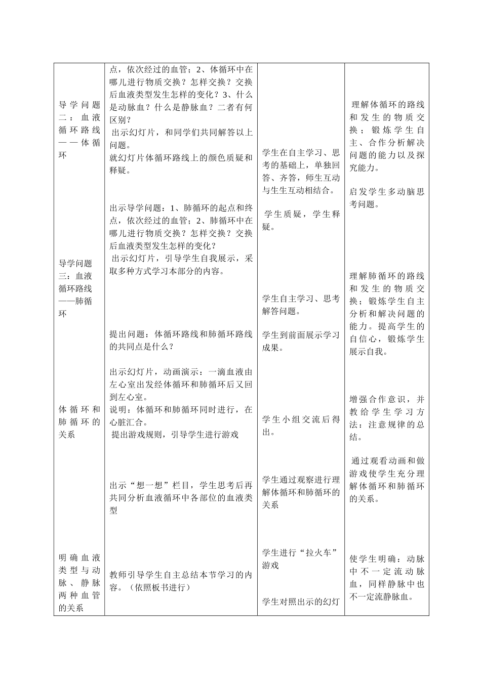七年级生物上册 物质运输的途径教学设计_第2页