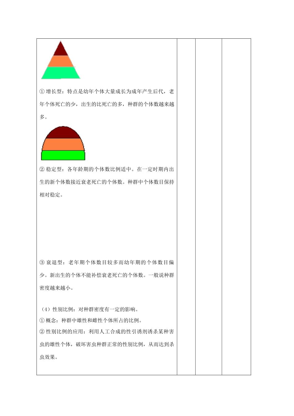 高中生物 第4章 种群和群落 4.1 种群的特征2教案 新人教版必修3-新人教版高二必修3生物教案_第2页