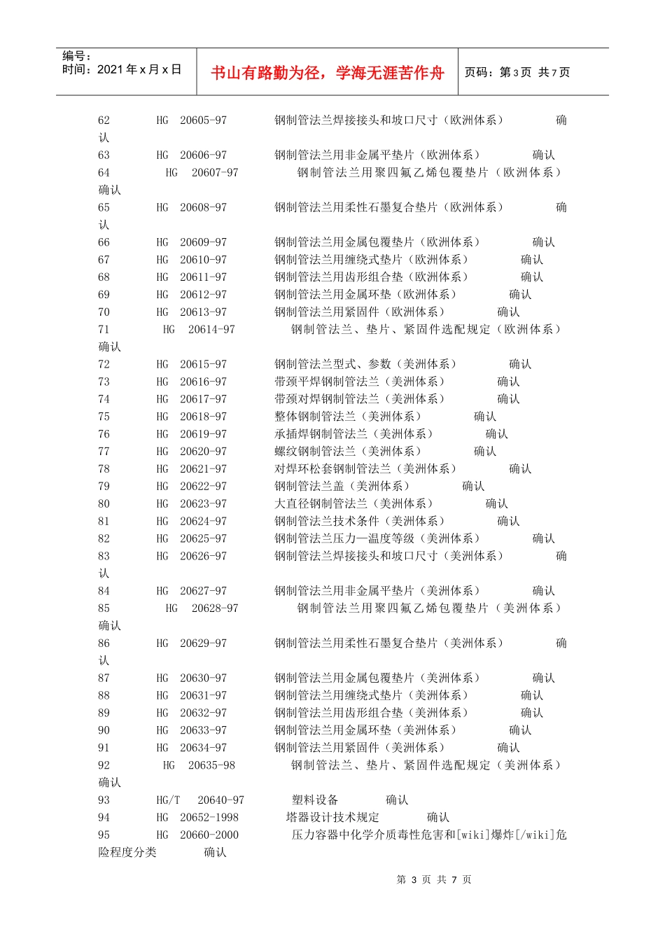 化工设计标准清单详解_第3页